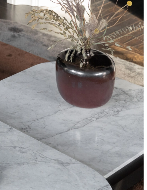 Vase on marble table